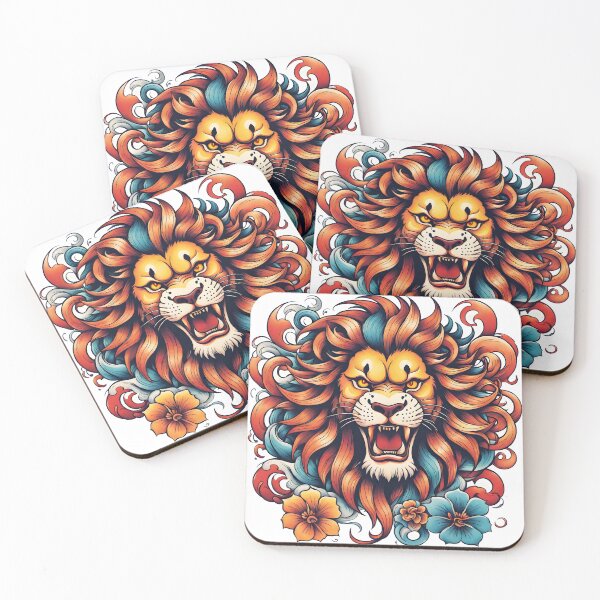 Item preview, Floral lion designed and sold by Gabriel0x.