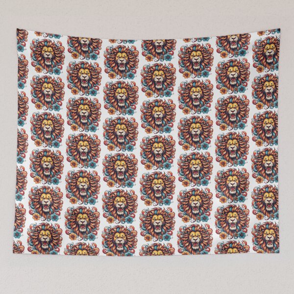 Item preview, Floral lion designed and sold by Gabriel0x.