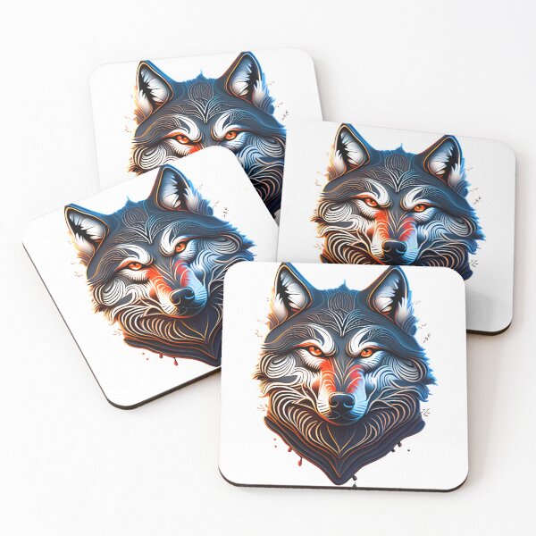 Item preview, Abstract Wolf Head designed and sold by LornaHamel.
