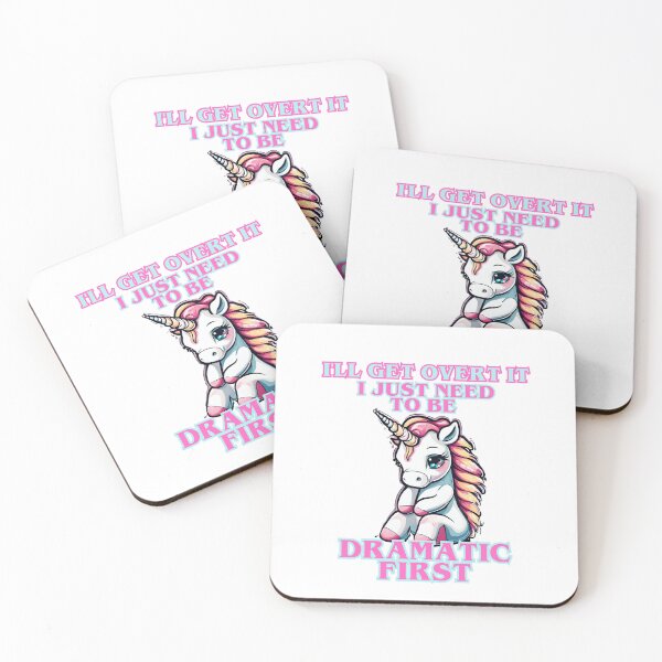 Item preview, I just need to be dramatic first cute sad unicorn  designed and sold by CyberArtistOne.