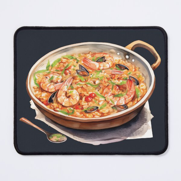Item preview, Seafood Risotto In A Copper Pan designed and sold by Alicia Chee.