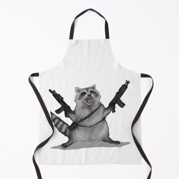 Item preview, raccoon with machine gun designed and sold by Almendra21.