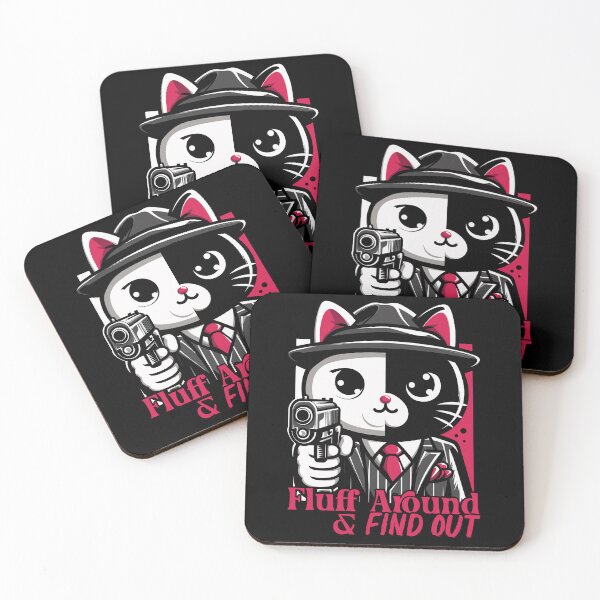 Item preview, Fluff Around and Find out Mafia Cat Funny designed and sold by euGeneral.