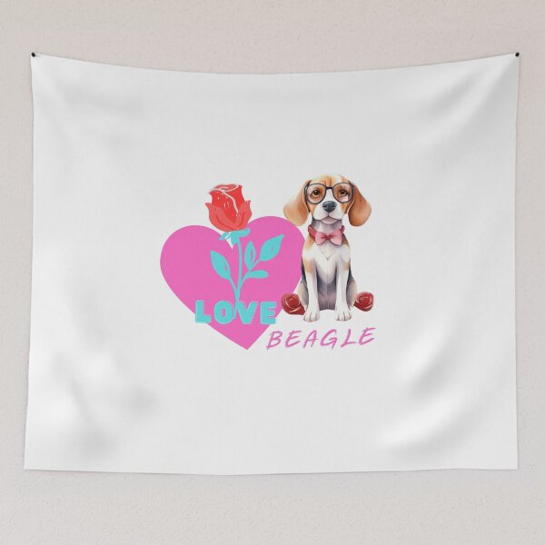 Item preview, A Dog Beagle Valentine Gift ,Clothing and Decoration, Watercolour Design designed and sold by Sitred123.