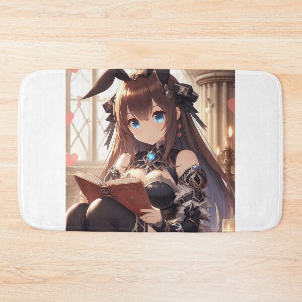 Item preview, Cute Anime Bunny knight girl valentine Day wearing armor (silvergoldvisionary) designed and sold by SGVisionary.