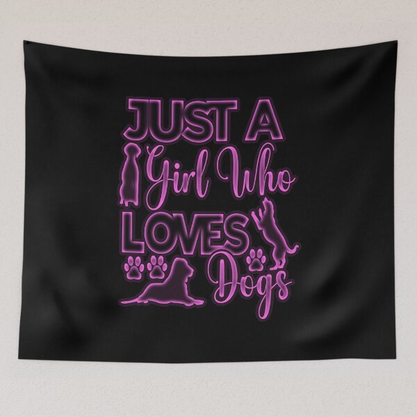 Item preview, just a girl who loves dogs funny #2 designed and sold by creativerooney.