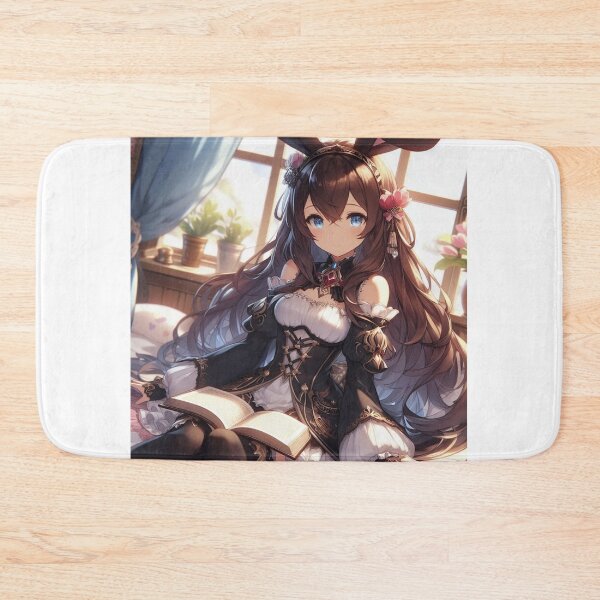 Item preview, Cute Anime Bunny knight girl valentine Day wearing armor (silvergoldvisionary) designed and sold by SGVisionary.