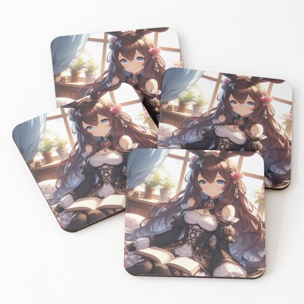 Aperçu de l'œuvre Mignon Anime Bunny chevalier fille Saint Valentin portant une armure (silvergoldvisionary) créée et vendue par SGVisionary.