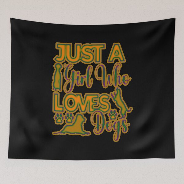 Item preview, just a girl who loves dogs funny #3 designed and sold by creativerooney.