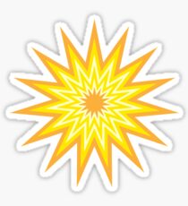 Fifteen Point Star Sticker
