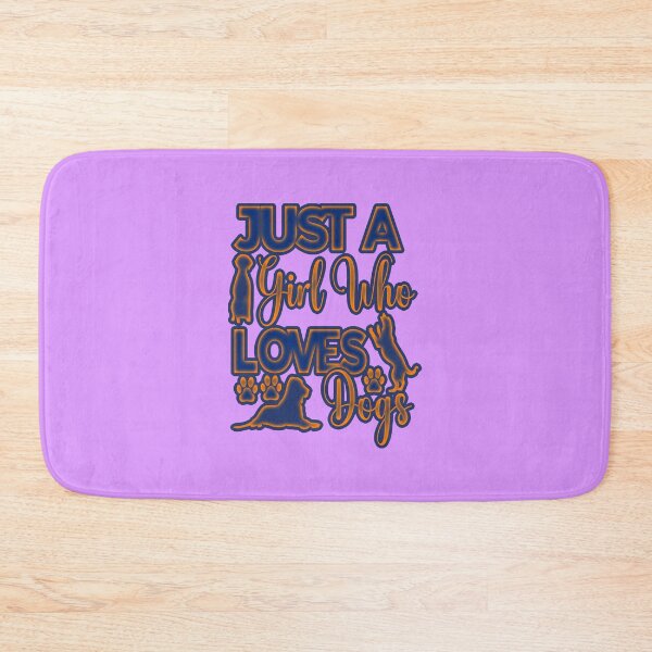Item preview, just a girl who loves dogs funny #4 designed and sold by creativerooney.