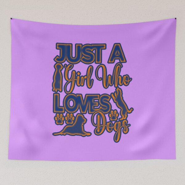 Item preview, just a girl who loves dogs funny #4 designed and sold by creativerooney.