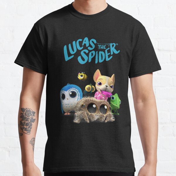 Artikel-Vorschau von Lucas die Spinne & Freunde T-Shirt, Springende Spinne Shirt, Spinnen Shirt, Spinnen Liebhaber Geschenk, designt und verkauft von jovanmargert.