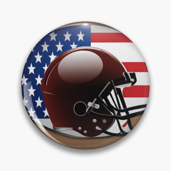 Item preview, american football helmet with flag designed and sold by Eandbeyond.
