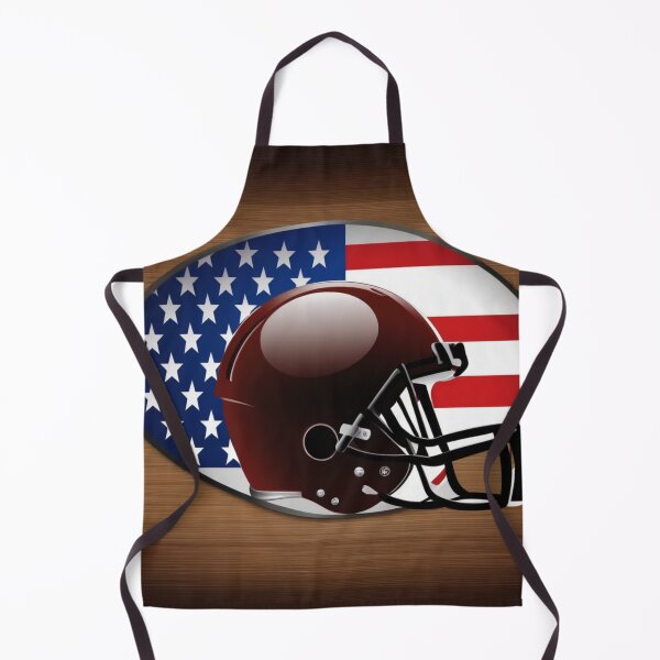 Item preview, american football helmet with flag designed and sold by Eandbeyond.