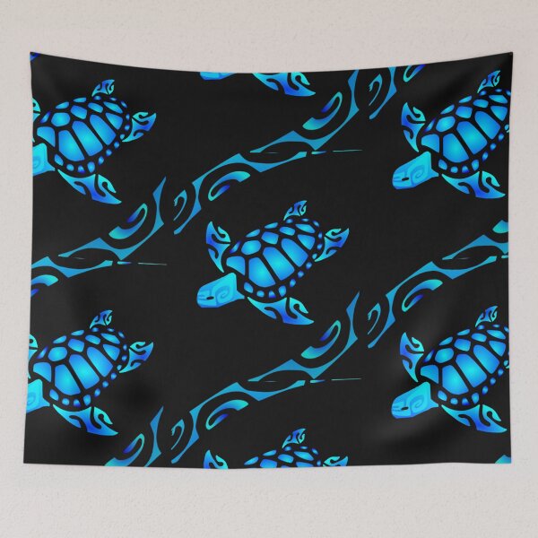 Item preview, HONU (azul laguna) designed and sold by Nesian-Tahiti.