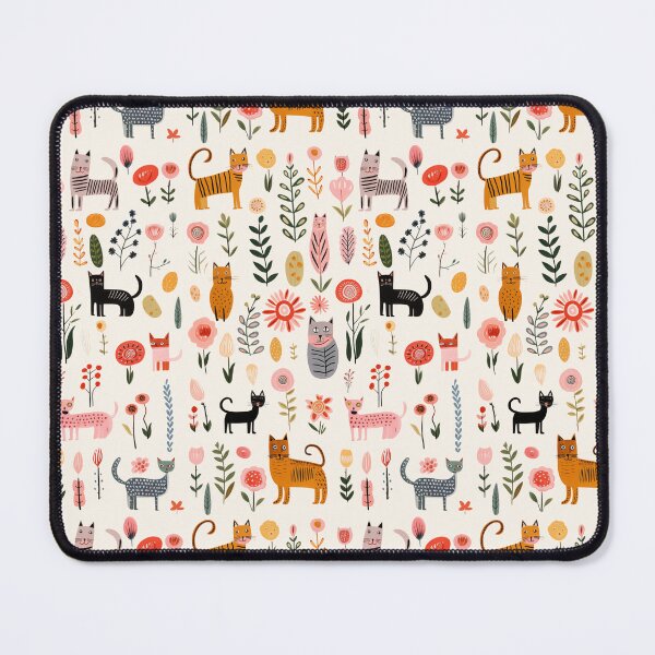 Item preview, Cat in Flowers Field designed and sold by Mikikul.