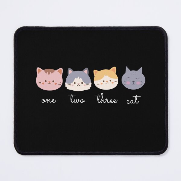 Item preview, 1 2 3 Cat (Black) designed and sold by TeeNameHut.