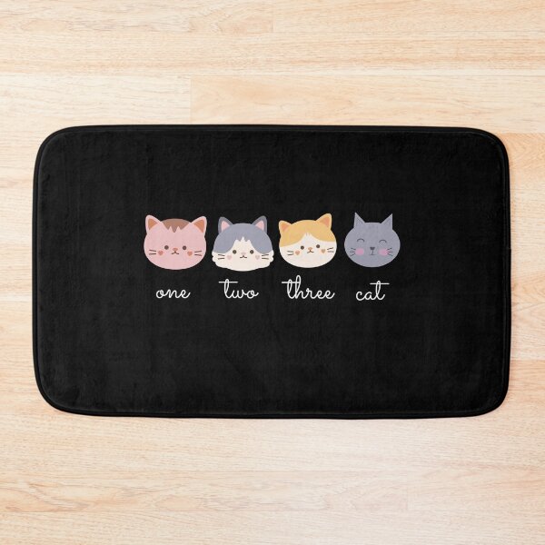 Item preview, 1 2 3 Cat (Black) designed and sold by TeeNameHut.