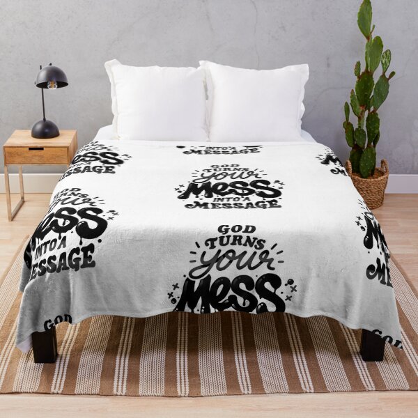 Item preview, God turns your mess into a message designed and sold by 80sKidd.