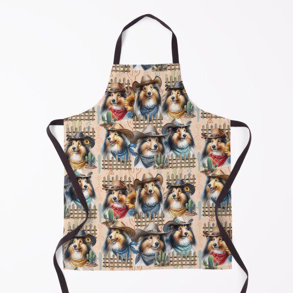 Item preview, Shetland Sheepdog Herding Dogs in Cowboy Hats Western designed and sold by Animals-on-me.