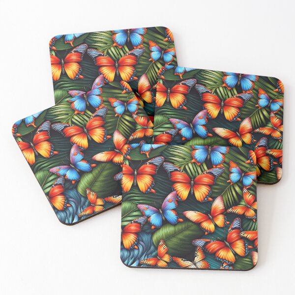 Item preview, Vibrant butterflies and plants, to make you happy. designed and sold by Kaleddis.