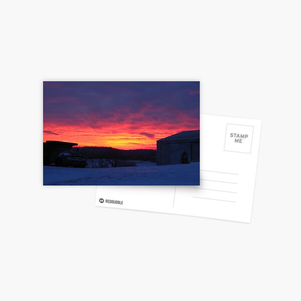 Hot Winter Sky Postcard