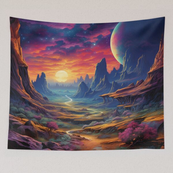 Item preview, Fantasy Landscape - Kaleidoscope Canyons designed and sold by Fantasy Masterpiece.