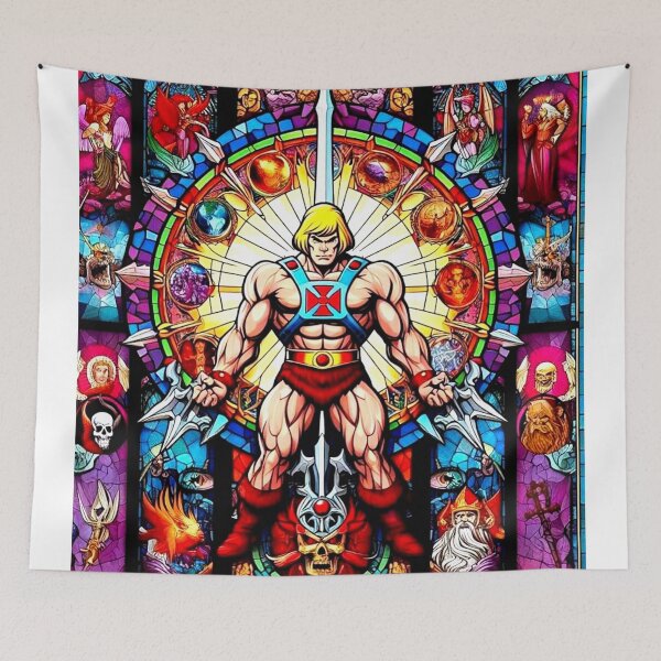 Item preview, He man Gothic Stained Glass  designed and sold by elita01.