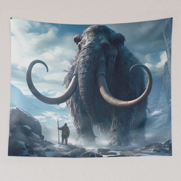 Item preview, Mammoth vs Human designed and sold by Elisabeth Lucas.