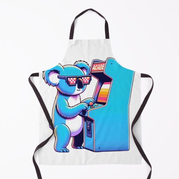 Item preview, Cartoon Koala Wearing Pixel Shades Playing an Arcade Machine designed and sold by Zestpond.