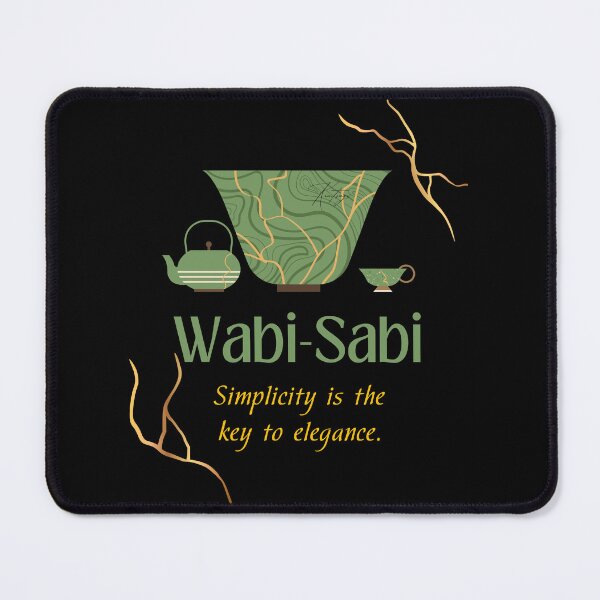 Item preview, Kintsugi art and Wabi sabi quote: Simplicity is the key to elegance designed and sold by CachoGlorious.