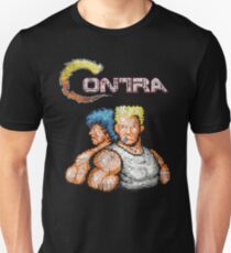 Camiseta unisex Contra Vintage Heros Pixels