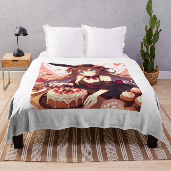 Aperçu de l'œuvre Jolie fille Anime Bunny pour la Saint-Valentin portant une robe (silvergoldvisionary) créée et vendue par SGVisionary.