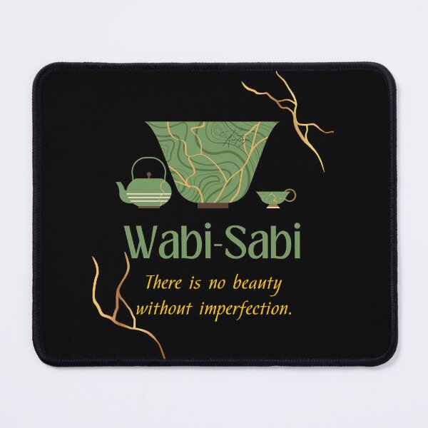 Item preview, Kintsugi art and Wabi sabi quote: There is no beauty without imperfection. designed and sold by CachoGlorious.