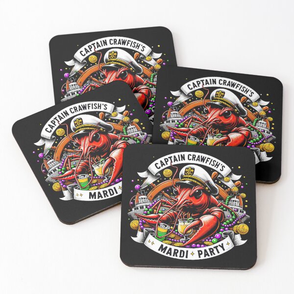 Item preview, Captain Crawfish's Mardi Gras Party Cruise Tee designed and sold by MAPDDesigns.