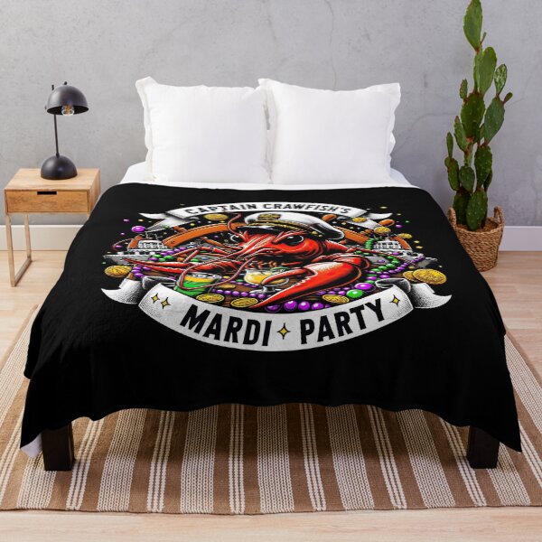 Item preview, Captain Crawfish's Mardi Gras Party Cruise Tee designed and sold by MAPDDesigns.