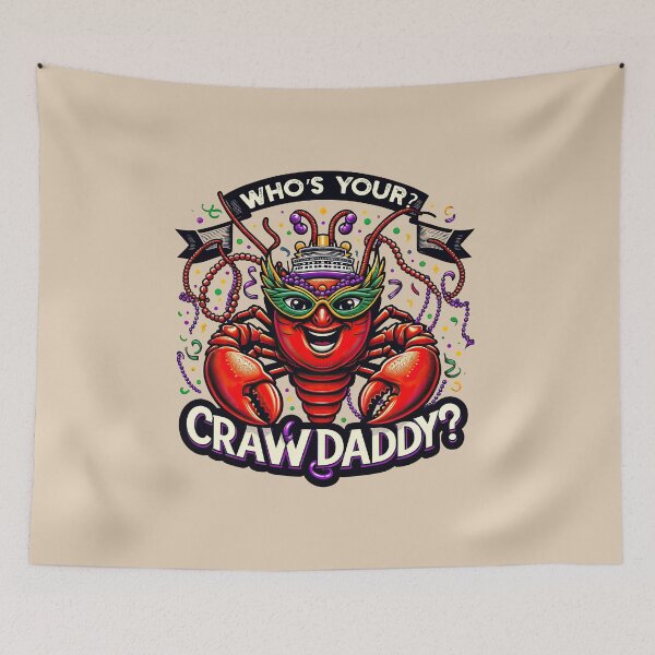 Item preview, Mardi Gras "Who's Your Crawdaddy" Festive Tee designed and sold by MAPDDesigns.