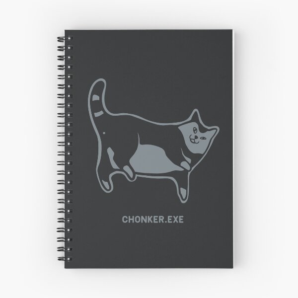 Item preview, Cat exe has stopped working. Cute chonker laying on the floor in grey ink designed and sold by martodesign.