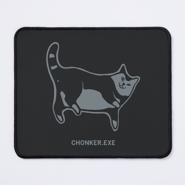 Item preview, Cat exe has stopped working. Cute chonker laying on the floor in grey ink designed and sold by martodesign.