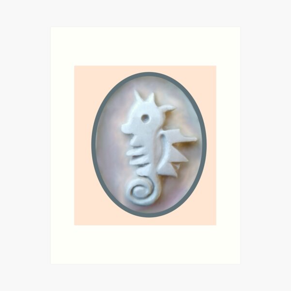 Item preview, Embossed Ceramic Porcelain Seahorse designed and sold by sweetlemon134.
