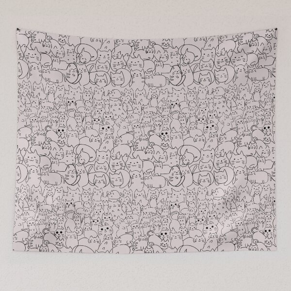 Item preview, Many cat seamless pattern designed and sold by Markkobayastore.