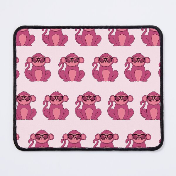 Item preview, Pink monkey pattern designed and sold by We Grow.