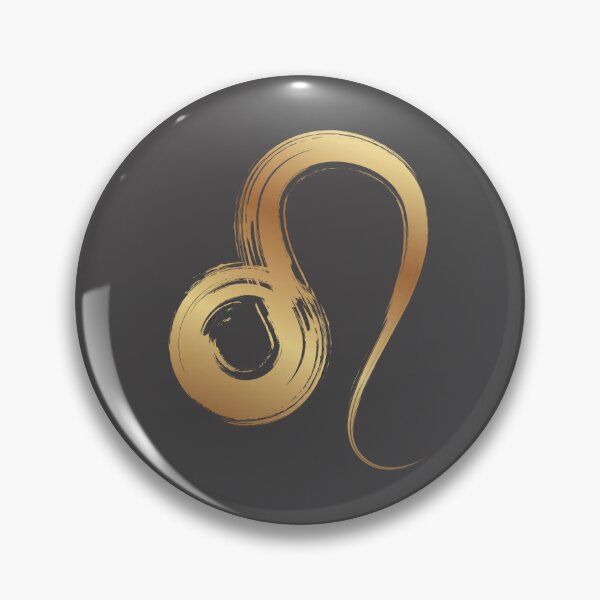 Item preview, Minimilistic  Daily Horoscopes golden Leo zodiac- Horescope/SunSign Theme  on  grey back ground designed and sold by CosmicNook1.