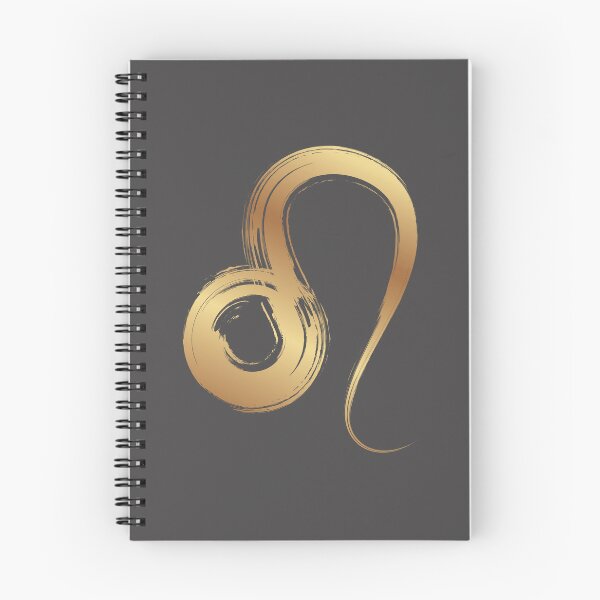 Item preview, Minimilistic  Daily Horoscopes golden Leo zodiac- Horescope/SunSign Theme  on  grey back ground designed and sold by CosmicNook1.
