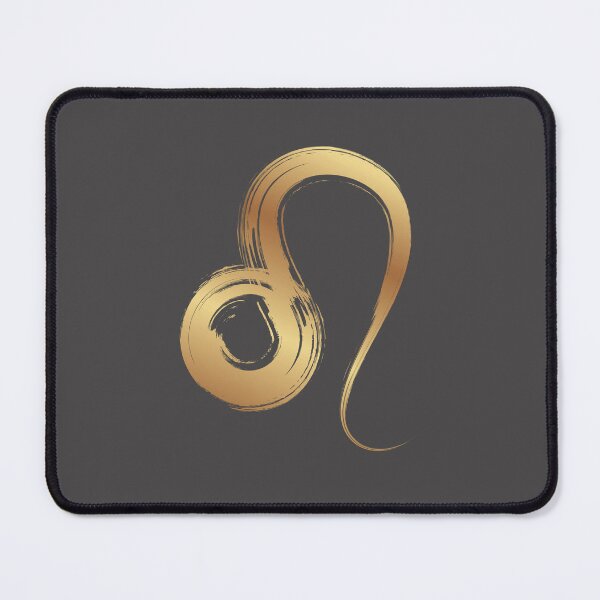 Item preview, Minimilistic  Daily Horoscopes golden Leo zodiac- Horescope/SunSign Theme  on  grey back ground designed and sold by CosmicNook1.