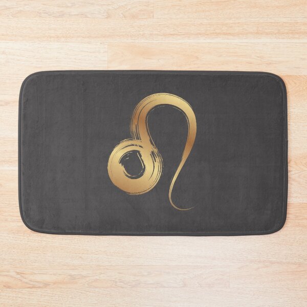 Item preview, Minimilistic  Daily Horoscopes golden Leo zodiac- Horescope/SunSign Theme  on  grey back ground designed and sold by CosmicNook1.