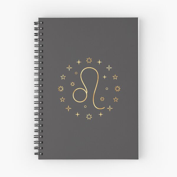 Item preview, Minimilistic  Daily Horoscopes golden Leo zodiac- Horescope/SunSign Theme  on  grey back ground designed and sold by CosmicNook1.