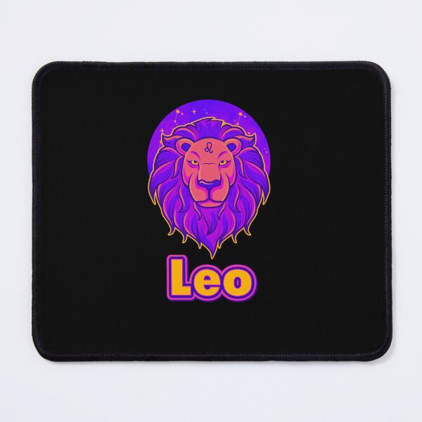 Item preview,  Colorful Daily Horoscopes Leo zodiac- Horescope/SunSign Theme  on  black back ground designed and sold by CosmicNook1.