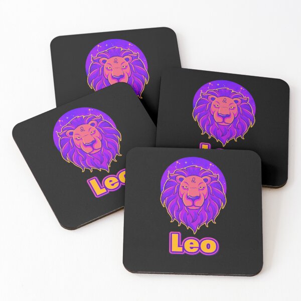 Item preview,  Colorful Daily Horoscopes Leo zodiac- Horescope/SunSign Theme  on  black back ground designed and sold by CosmicNook1.